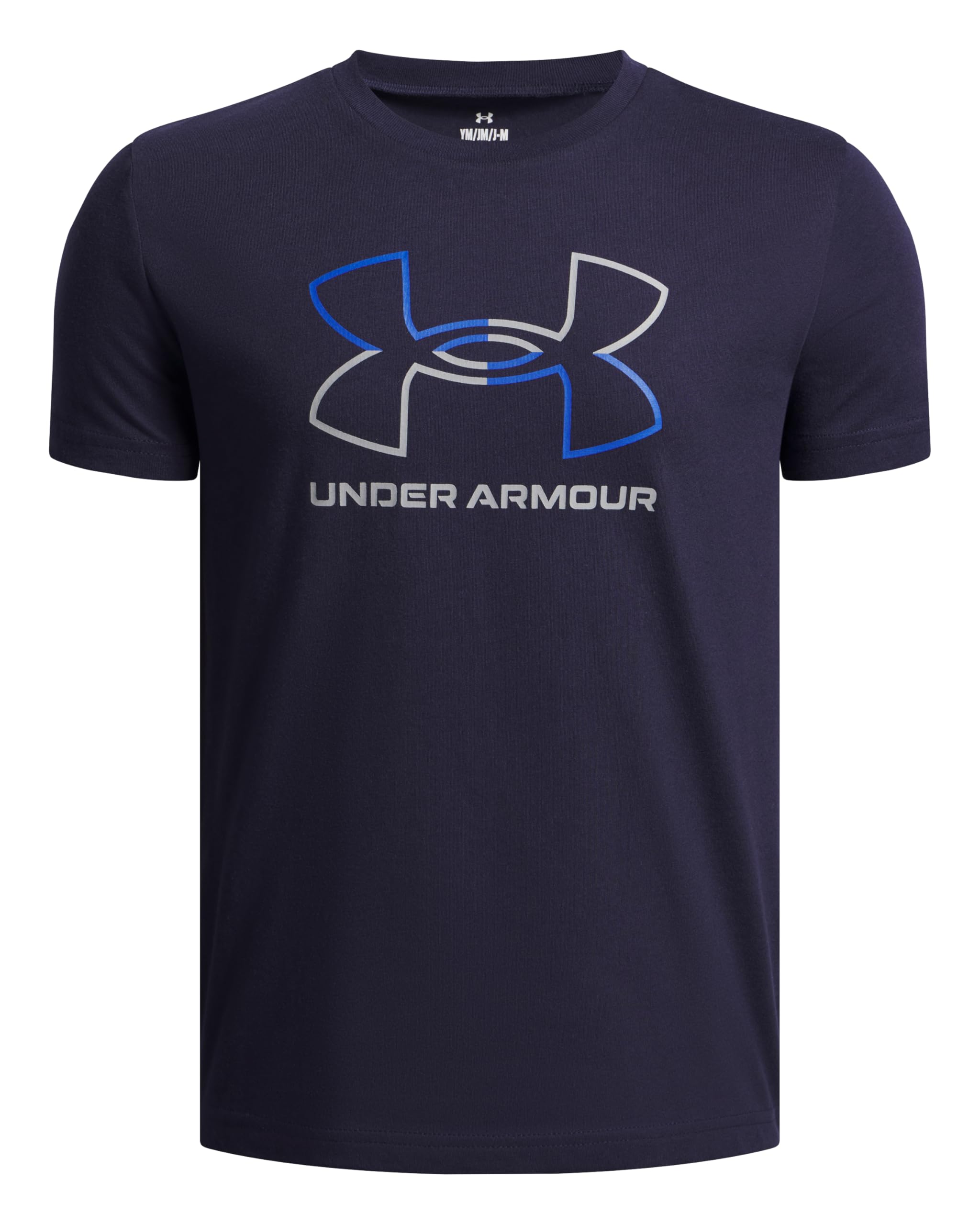 UNDER ARMOUR Junior Boys Training Gl Foundation T-Shirt, Navy, Size L