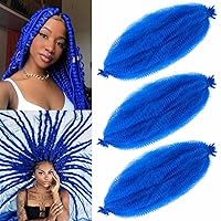 Vista 22 de Extensiones de cabello afro rizado Ginger 12 pulgadas, trenzas Marley de cabello trenzado elástico 350, extensiones de cabello afro rizado y rizado