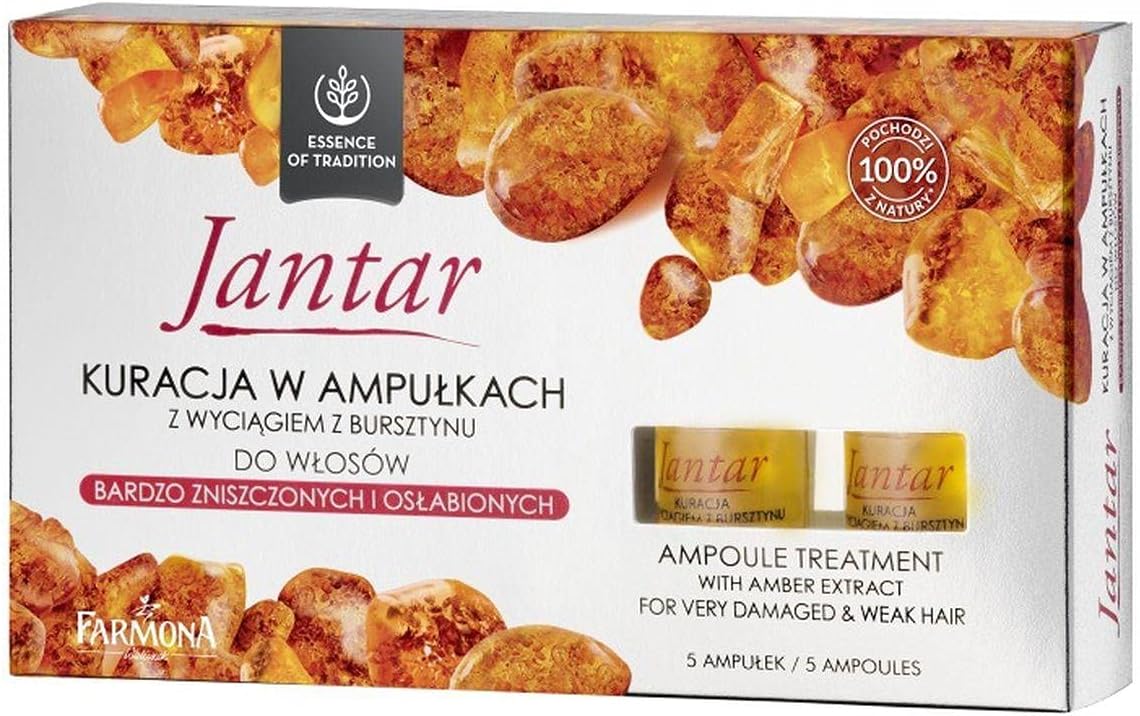 Jantar Ampoule Hair Treatment with Amber Extract Very Damaged & Weak Hair 5x5ml