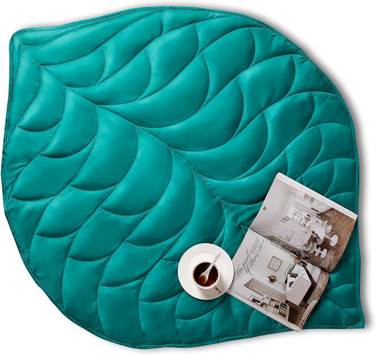 Weighted Blanket for Adults(5 lbs, 23"x29"), Weighted Lap Blanket Machine Washable, Small Heavy Blankets with Glass Beads for Home Sleep &Travel,Green