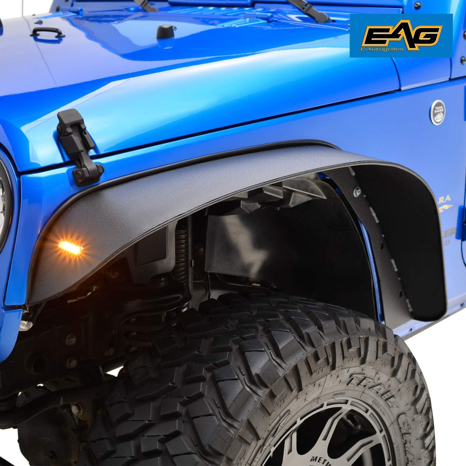Fender Flares & Trim Steel EAG JL Rear Fender Flares for 1819 Jeep