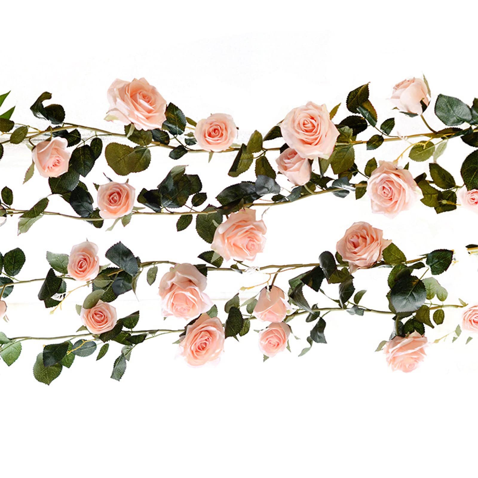 バラの飾り Amazon｜バラ 造花 ピンク 薔薇 飾りつけ フェイクグリーン ガーランド