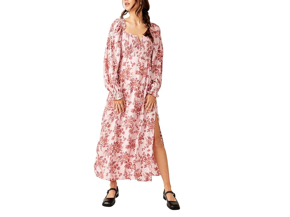 Free People Jaymes Midi (Lilac Combo) Women's Clothing INTERNATIONAL SHIPPING