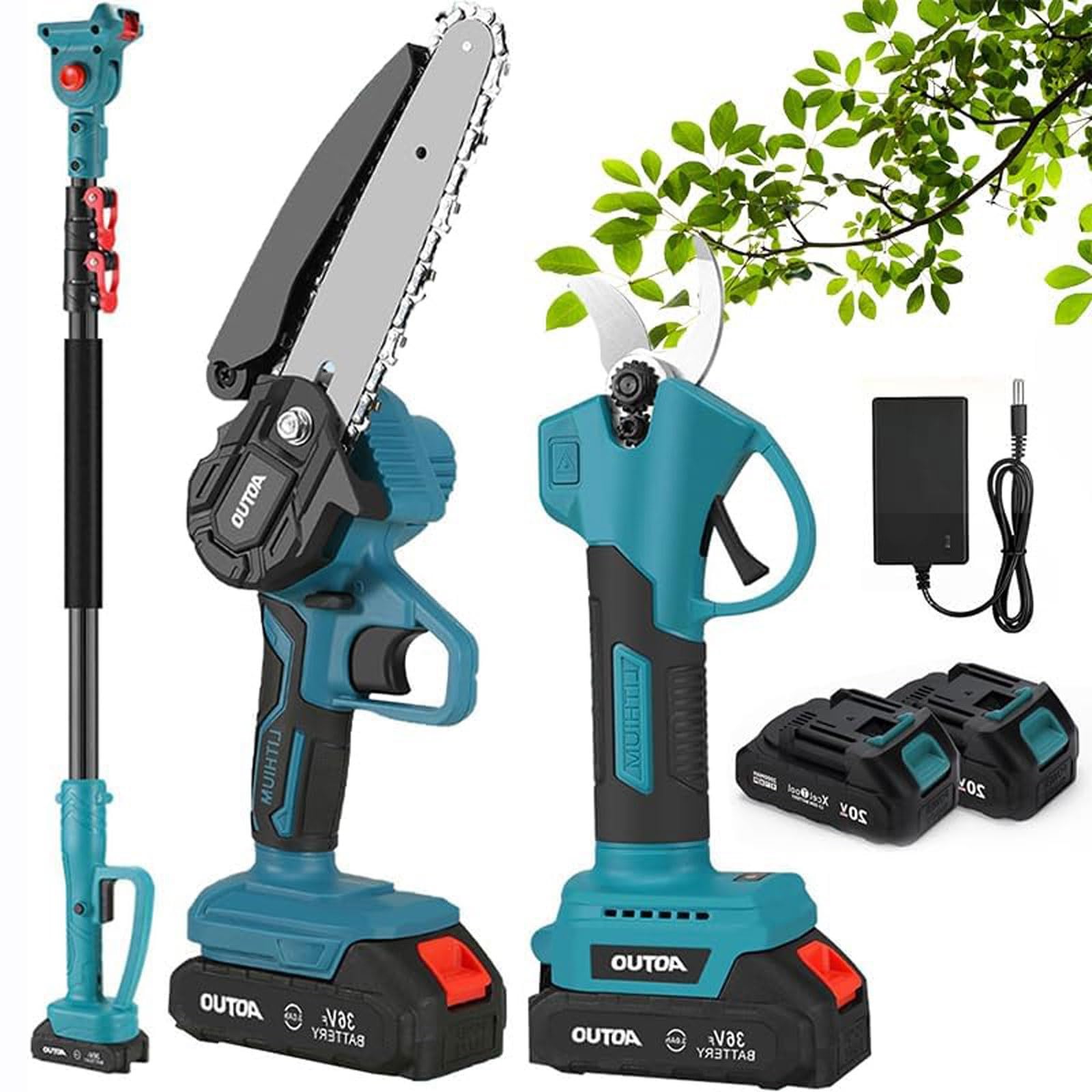 Amazon.com: GHRERTX 3-in-1 Pole Saw & Pruning Shears Combo Kit,6