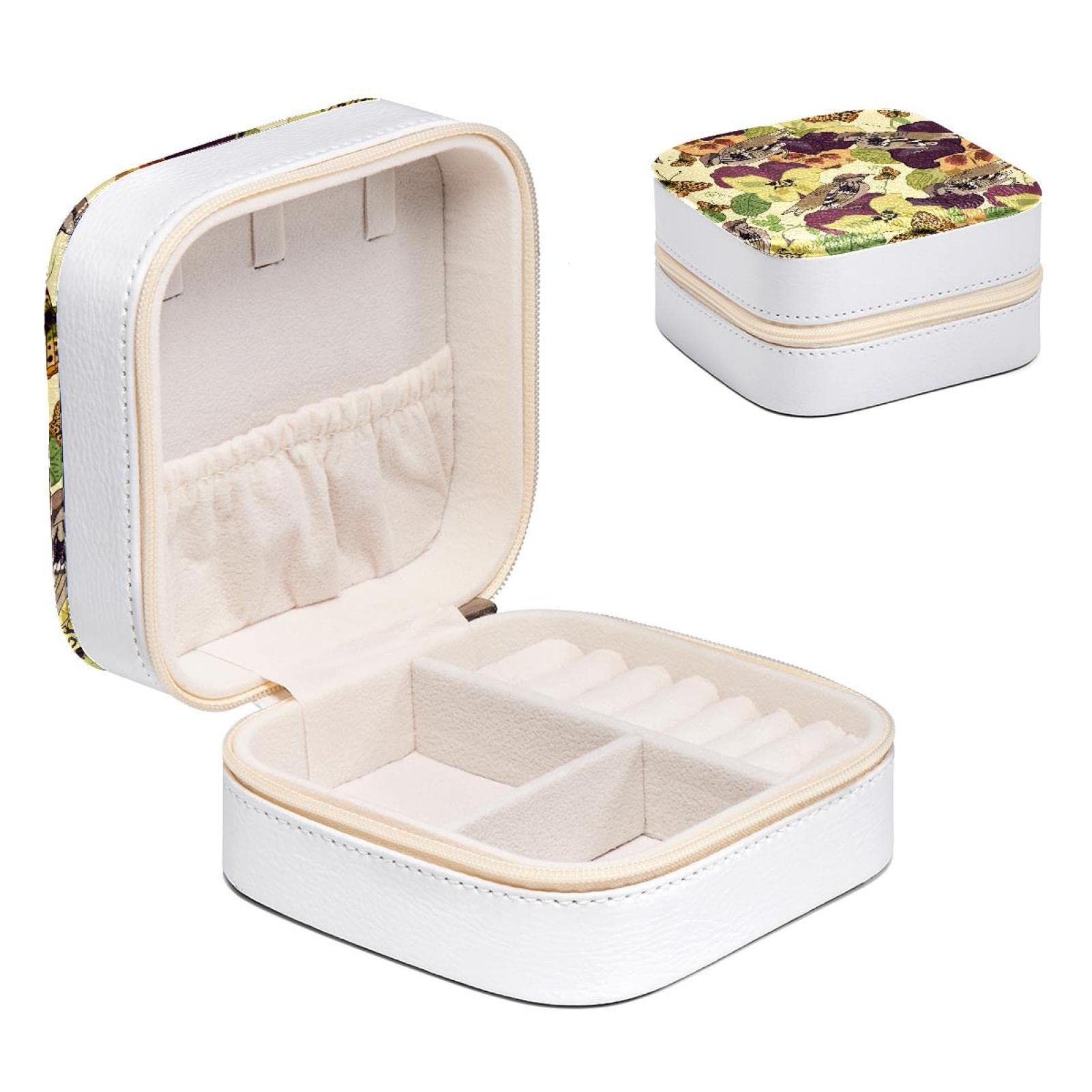 Boîte à bijoux oiseaux et fleurs pour ranger vos bagues sur la coiffeuse