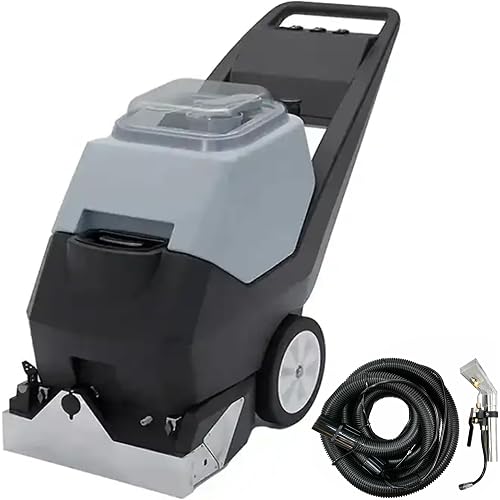 INTSUPERMAI Commercial Carpet Extractor, 3‑in‑1 Carpet Cleaner Machine 9 Gal +9 Gal Large Tank, Heavy Duty Deep Spraying, Washing and Drying for Hotel Office Sofa Curtain Upholstery Hard Floors 110V