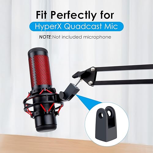 Miniatura 2 de YOUSHARES HyperX Quadcast Mount Adapter para HyperX Quadcast s Mic  El adaptador de repuesto de brazo brazo HyperX Quadcast obtiene el soporte
