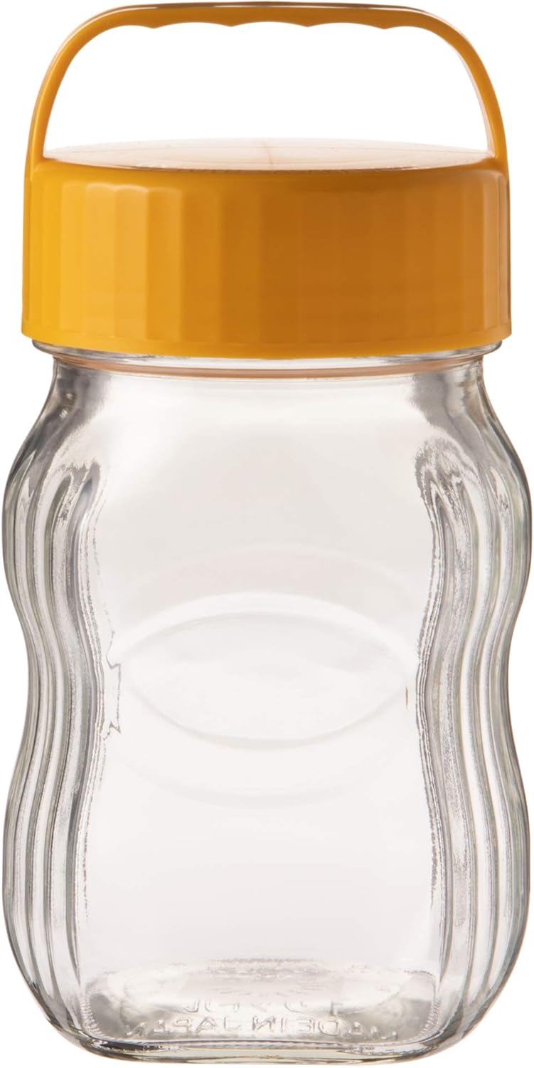 東洋佐々木ガラス 保存容器 漬け上手 らっきょう編 1Ｌ 1000ml 日本製 ガラス容器 梅びん 果実酒瓶 保存瓶 らっきょう 梅酒 瓶 果実酒 漬物 ガラス I-77862-NY-A-JAN