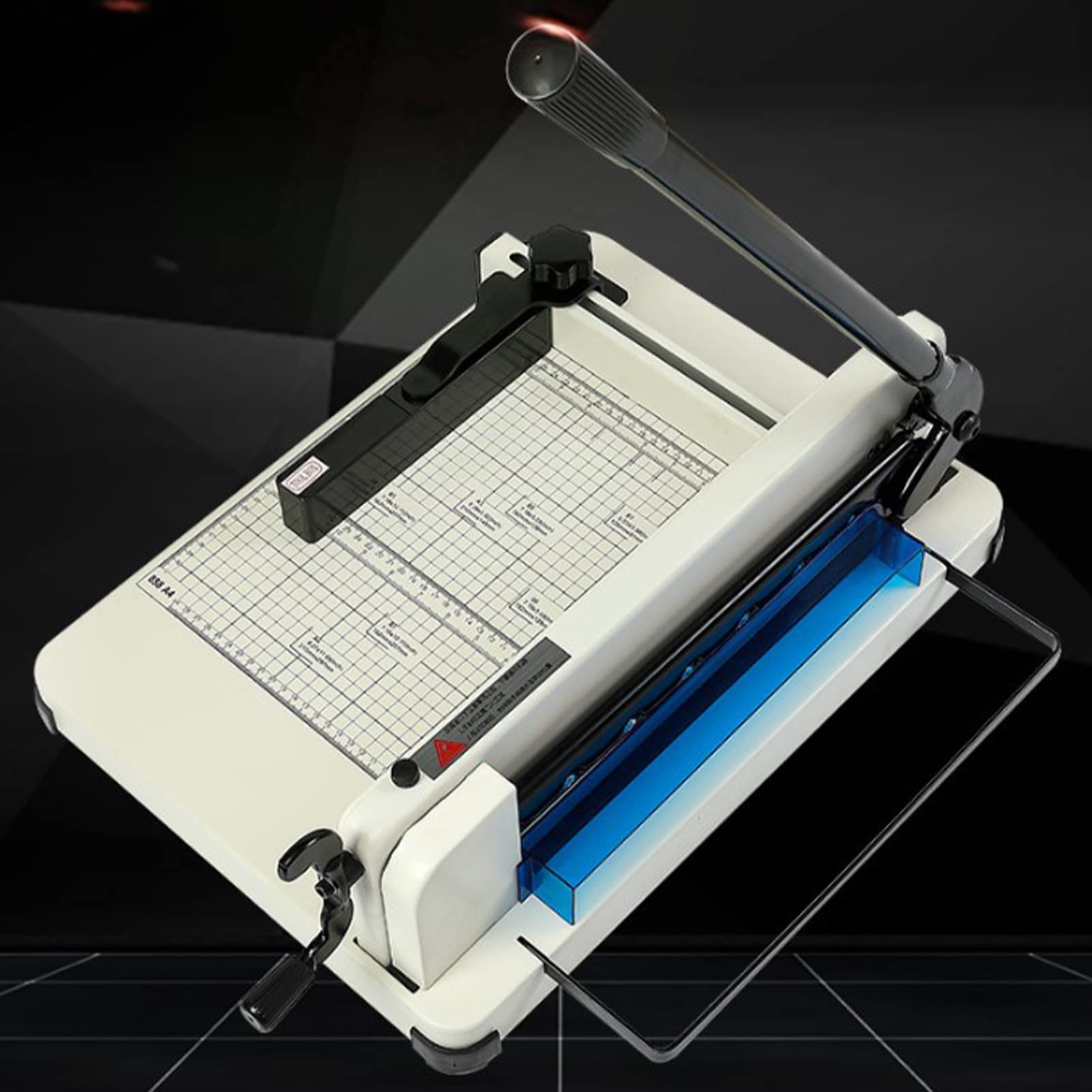 ViaGasaFamido A4 A4 Macchina di Taglio della Carta Impilata Il Trimmer di Carta Pesante a Leva del Trimmer per Misurazione Efficiente e Insegnanti/uffici, Materiale in Acciaio Inossidabile