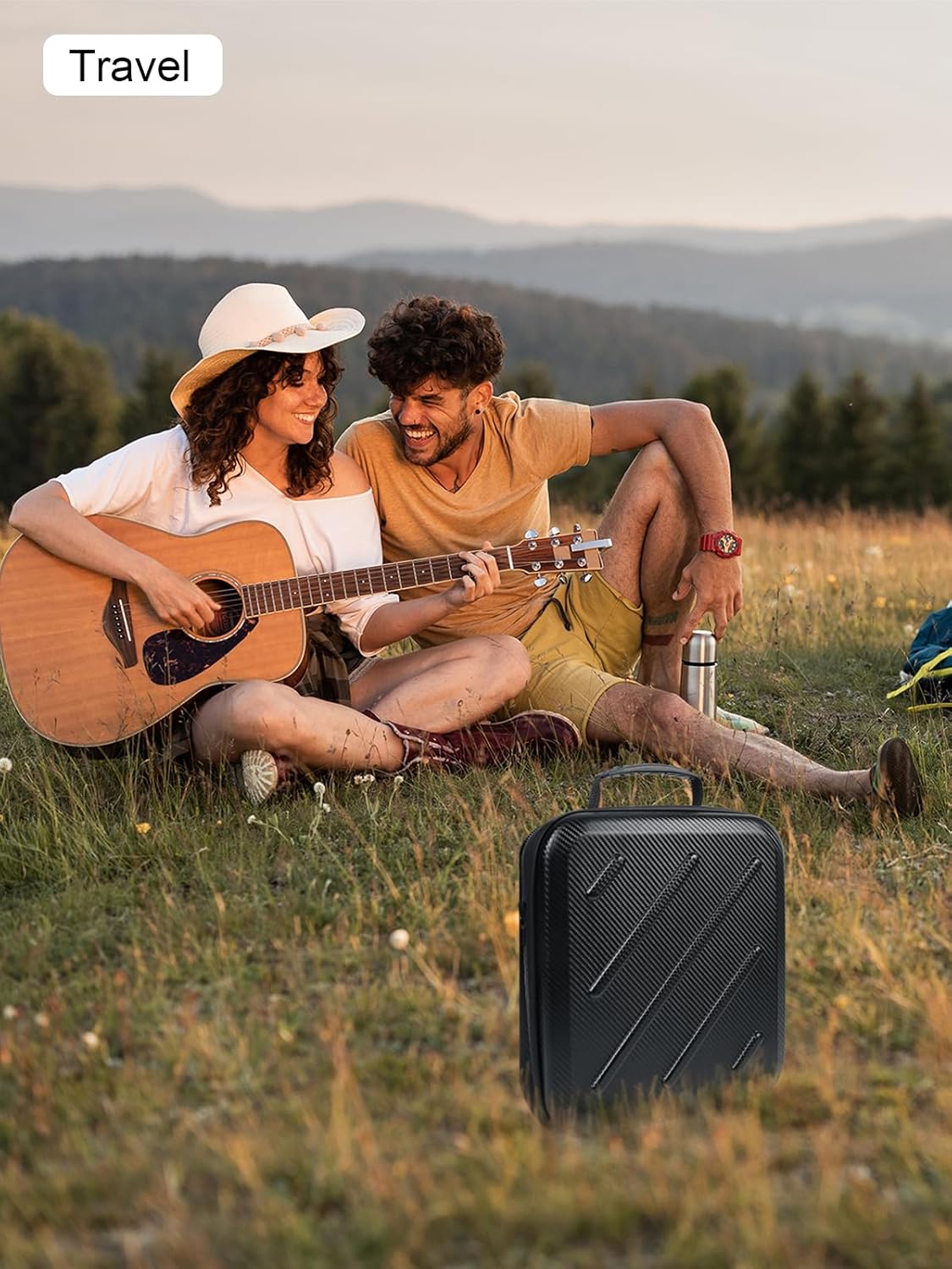 Starlink Mini Case – Protective Travel Carrying Case for Starlink Mini Dish, Kickstand, Pipe Adapter, Power Adapter & Cables Splash-Resistant, Shockproof (Diagonal stripe) - Image 6