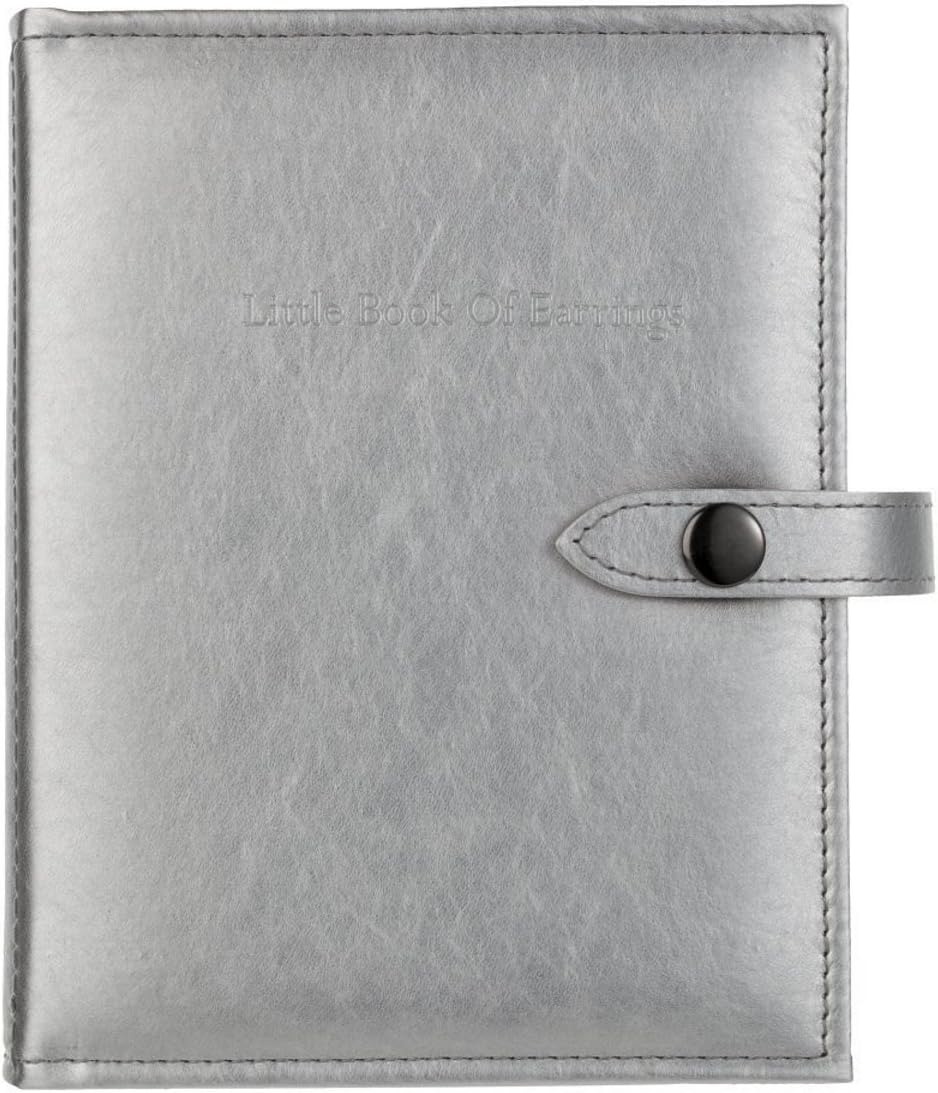 Small Size Silver - Little Little Book of Earrings - A Small Book for Keeping Your Earrings Safe!