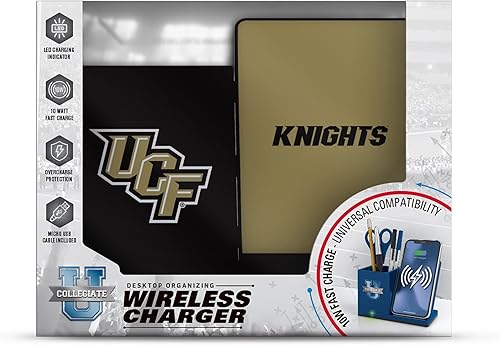 Miniatura 32 de SOAR NCAA - Soporte de carga inalámbrico unisex para teléfono celular y organizador de escritorio