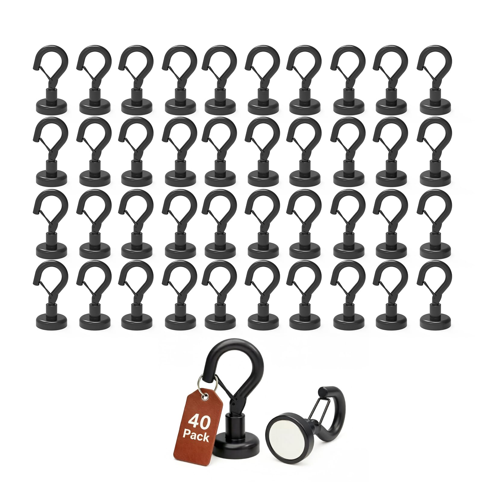 Ant Mag Magnetic Hooks Heavy Duty 22LBS Strong Magnet Snap Hooks 8 Pack — Amazon image 21