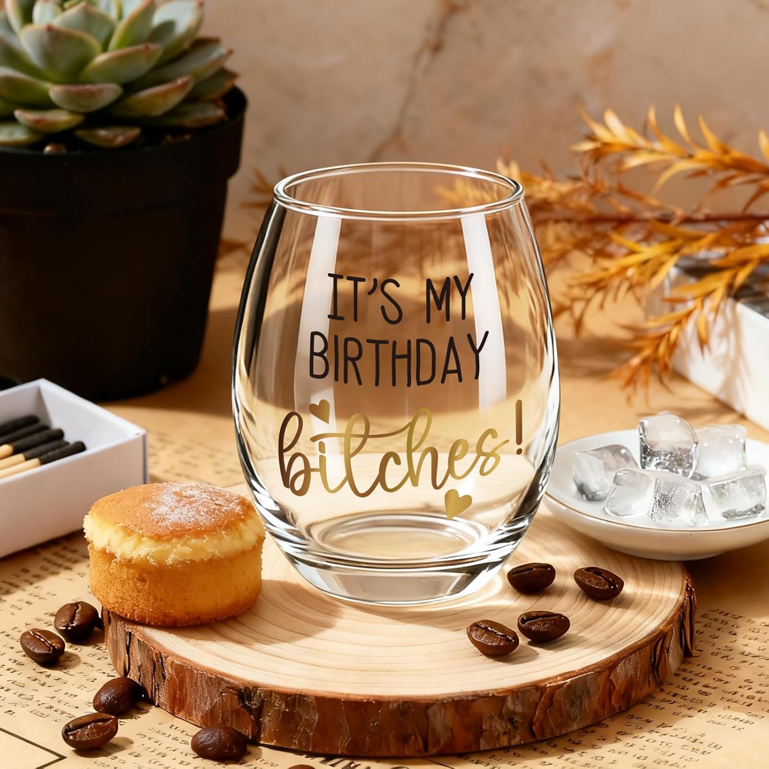 Funny Birthday Wine Glass Gifts for Women, It's My birthday B tches, Unique Happy Bday Present for Mom, Grandma, Bestie, Her, Friends, Girls, Female Friend, Adults -54 - Image 5