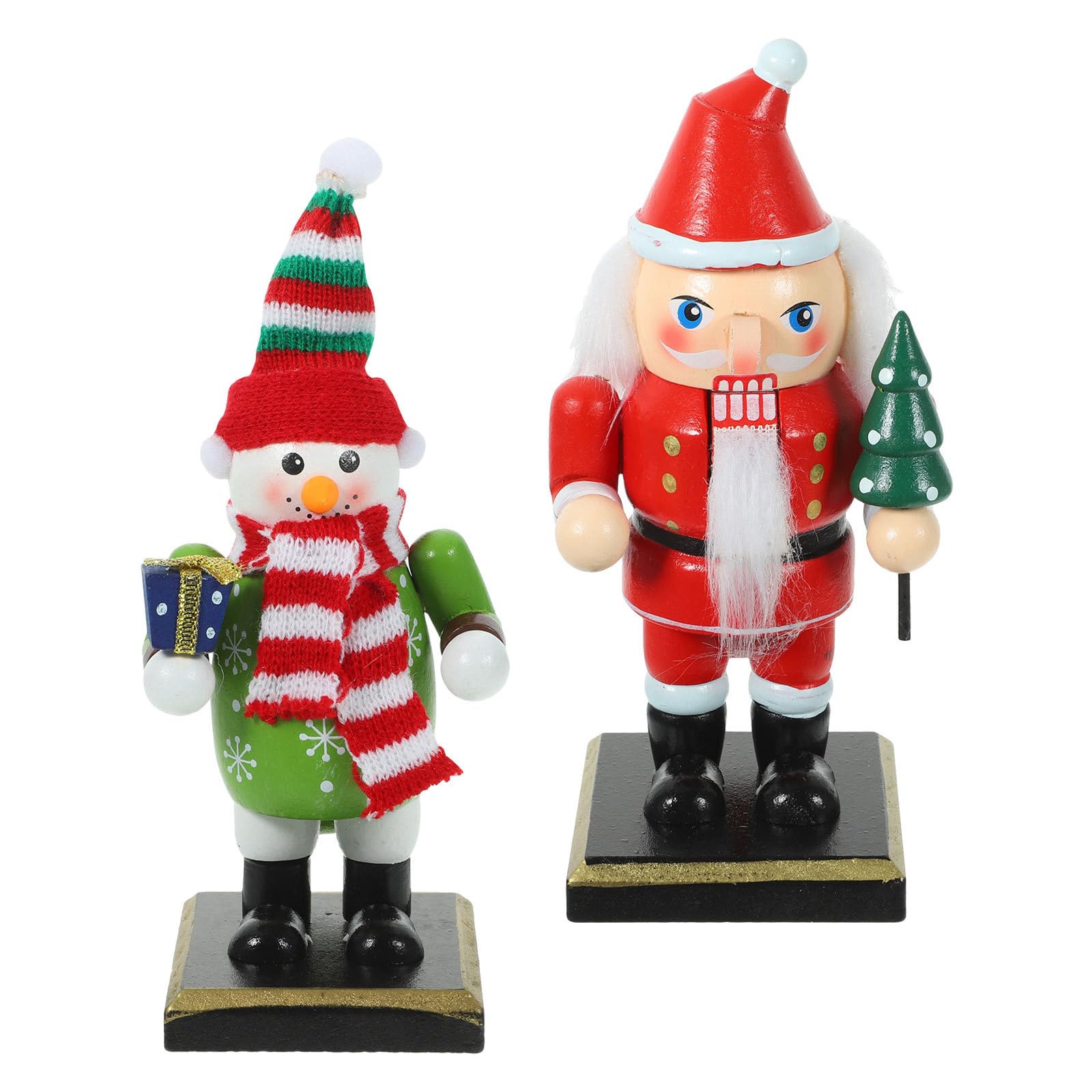 Figurines de casse-noisettes Yardwe en tissu et plastique pour décoration de table