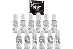 White Alcohol Ink Set for Resin Art and Epoxy Painting