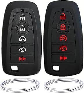 Silicone Key Fob Cover for 2018-2021 Ford Bronco Mustang Fusion Raptor F250 F350 F450 F550 Edge Explorer Expedition M3N-A2C93142600