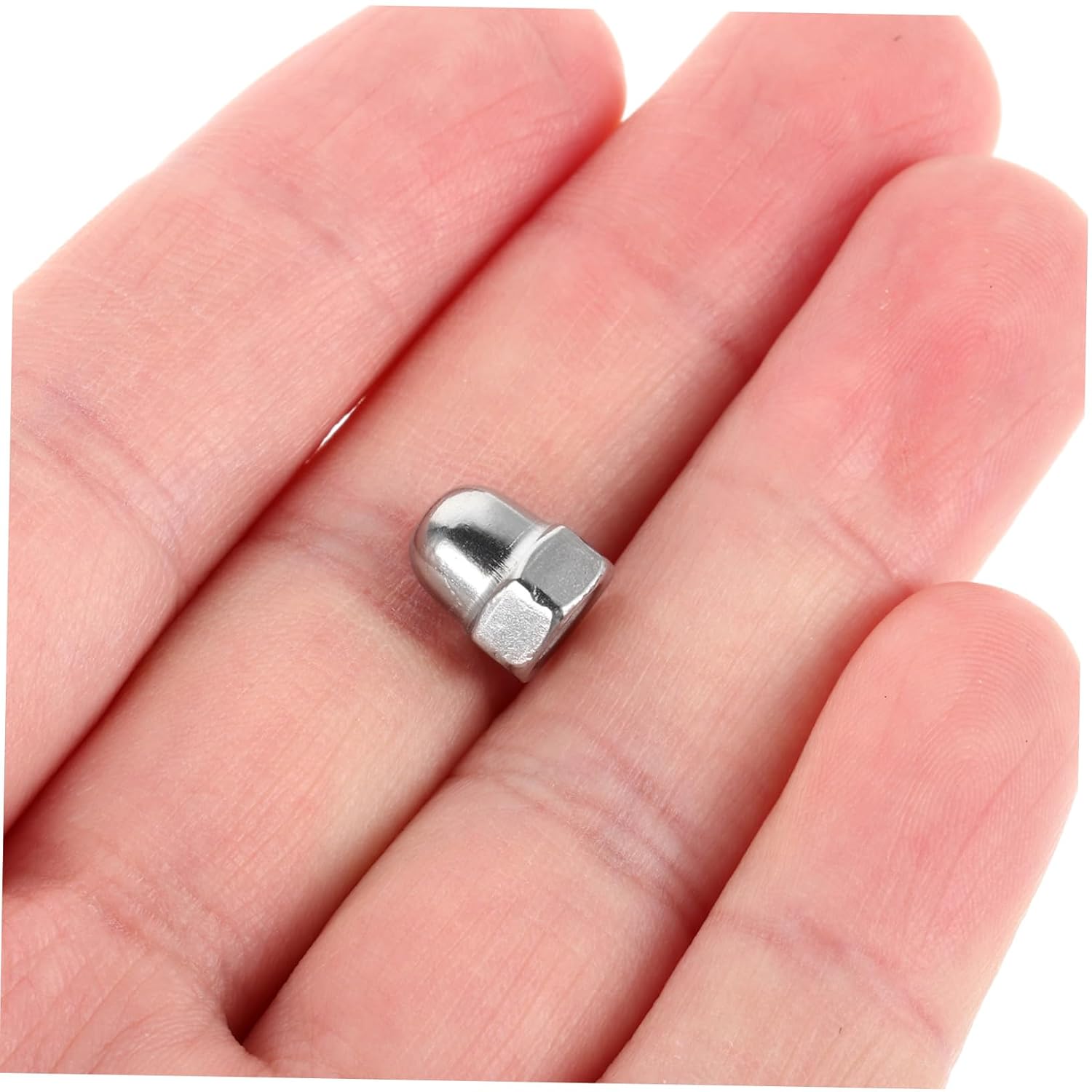 Stainless Steel Hexagonal Dome Nut Covers, 20Pcs Silver Bolt Caps