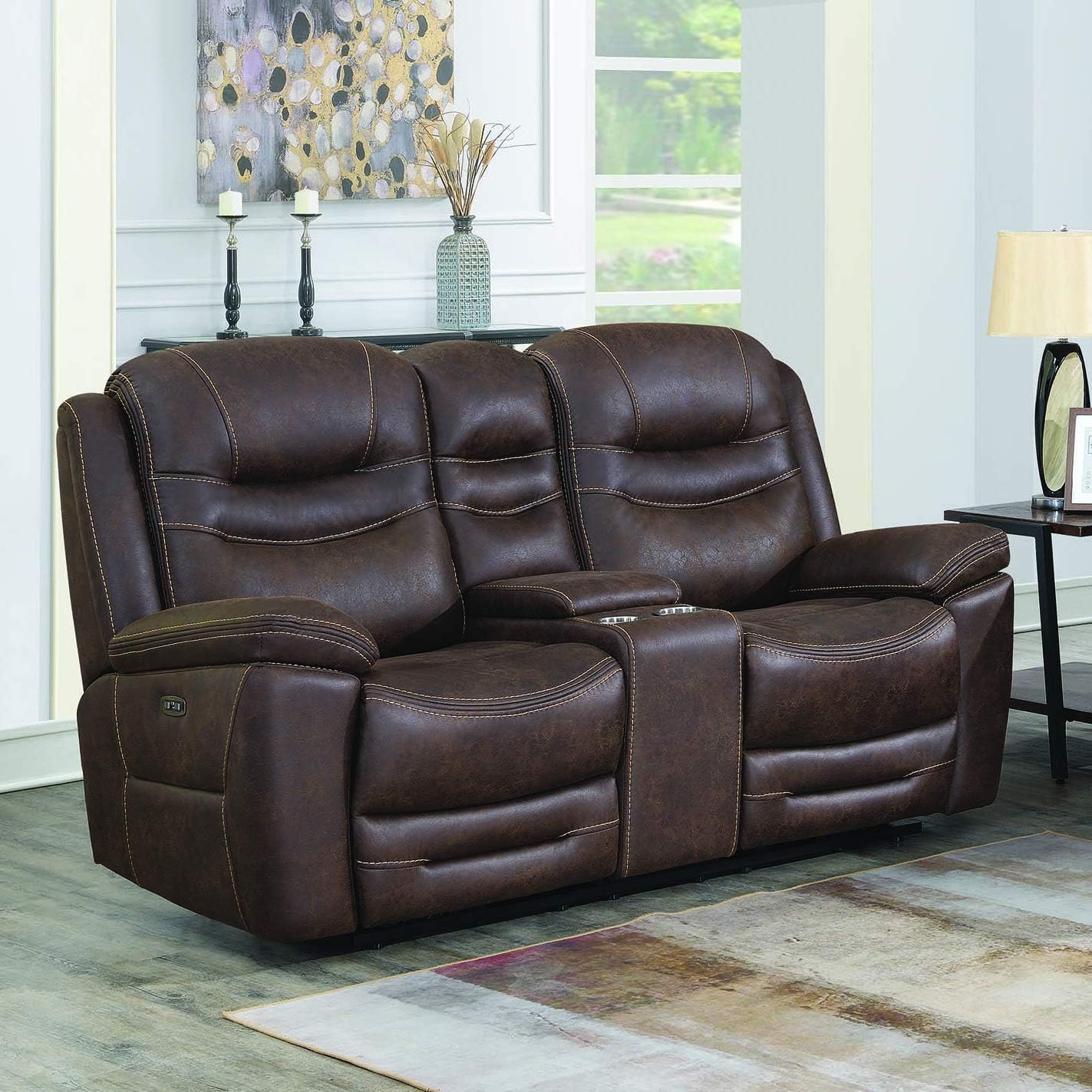 Coaster Home Furnishings Hemer 3-Piece Power Reclining Seat and Power Headrest Living Room Set Chocolate