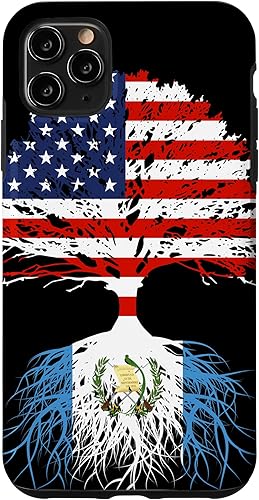 iPhone 11 Pro Max Guatemala Born Family Roots Guatemalan American US Flag estuche de regalo
