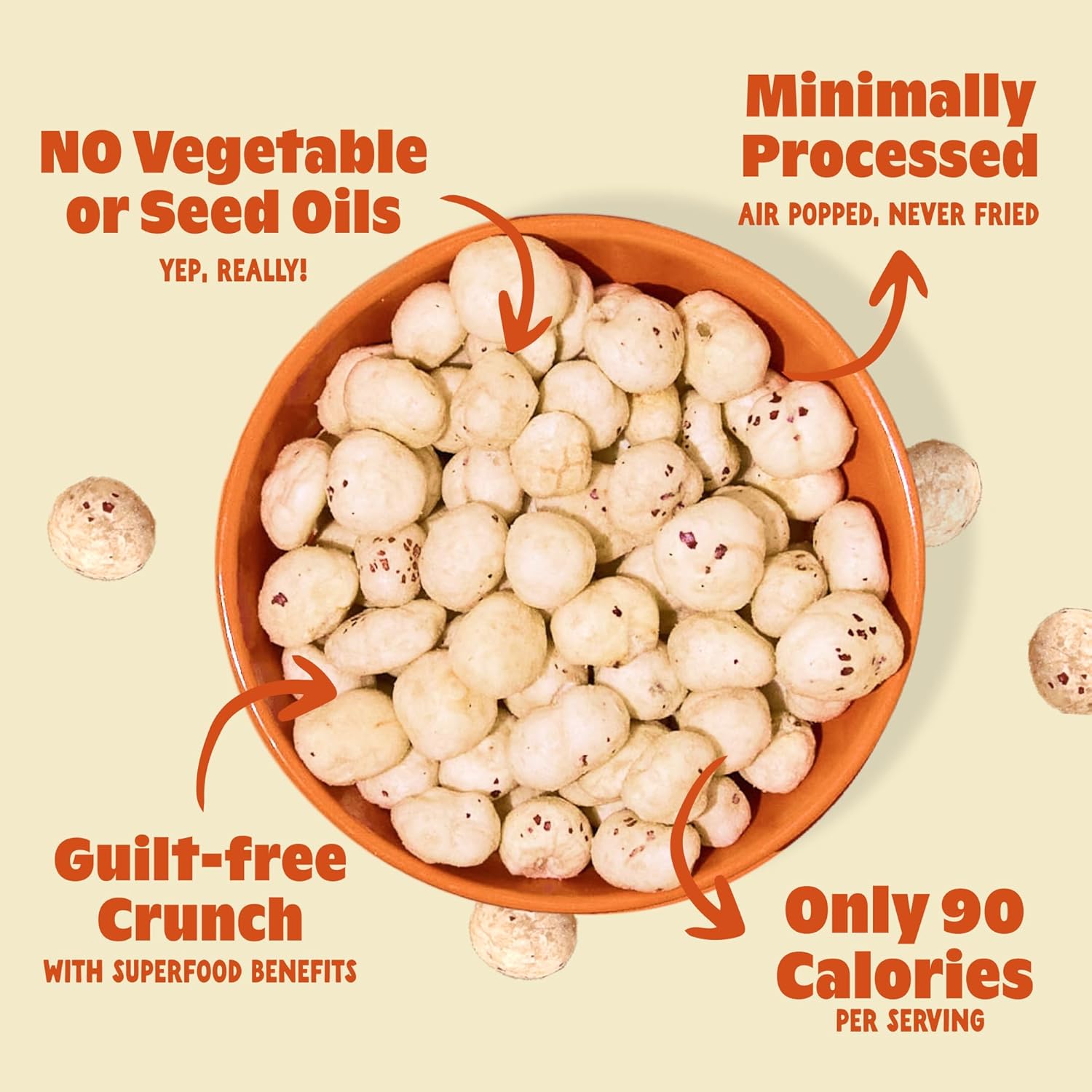 WonderPop Variety Pack – Popped Water Lily Seeds (6-Pack) | Gluten-Free, Non-GMO, 6g Protein, 90 Calorie | Healthy Low-Calorie Snack Mix Made with Clean Ingredients | 2.11oz Bags