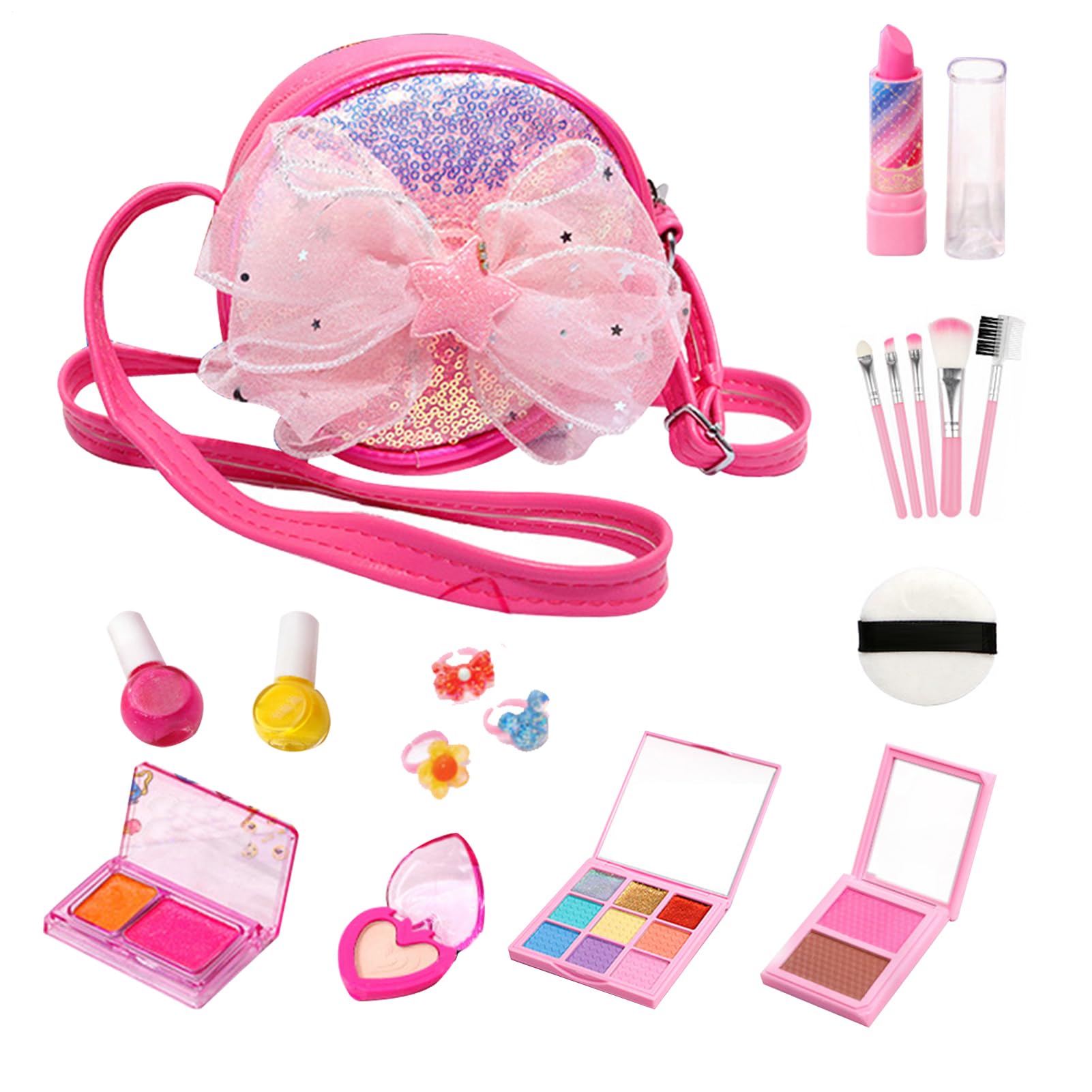 Maquillaje de Juego Infantil Juego De 26 Piezas De Juguetes Lavables De