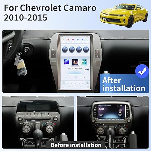 Miniatura 2 de Pantalla táctil coche Radio para Chevrolet Camaro 2010 2011 2012 2013 2014 2015 reemplazo coche estéreo actualización GPS navegación inalámbrica