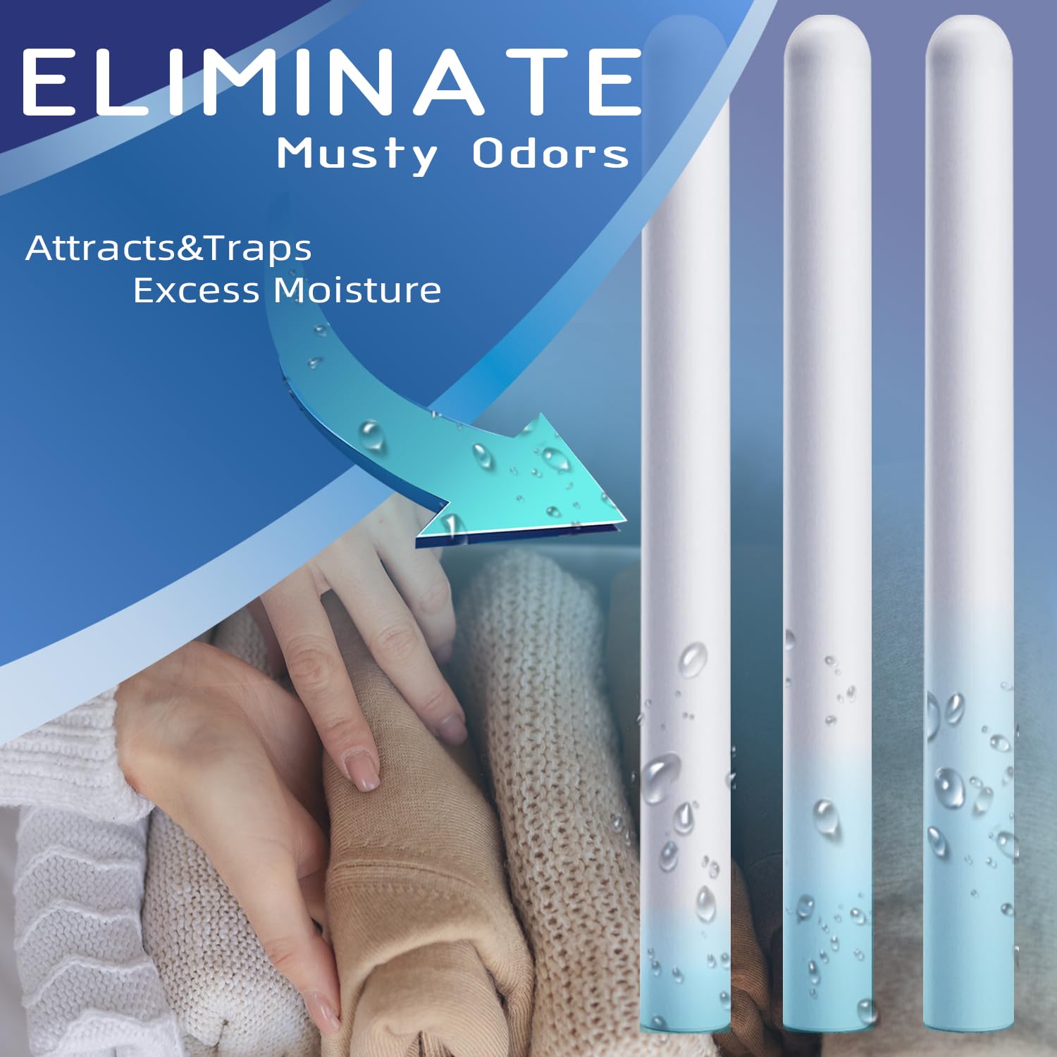 8Pcs Diatom Drying Rod Stick for Toys，Reusable,Toy Drying Stick,Gifts Deodorizing, Desiccant Absorbent Stick Moisture Absorbent Stick Moisture for Closet, Shoe Cabinet,Quick Drying Moisture Absorber