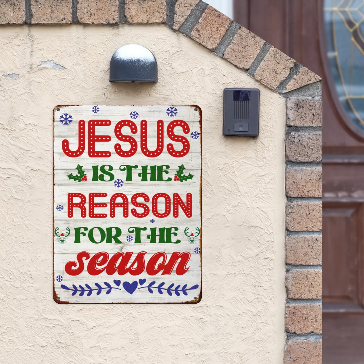 キリスト教徒 イースター メタル ブリキ看板 レトロ メタル サイン 壁装飾 Jesus Is The Reason For The