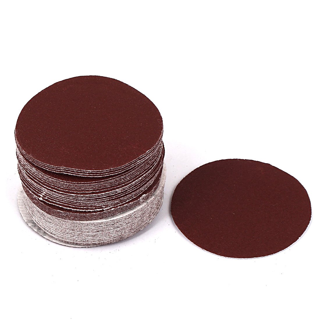Aexit 3-inch Dia Abrasive Wheels & Discs Abrasive Sanding Flocking Sandpaper Sheet Disc 120 Grit Flap Wheels 50 Pcs