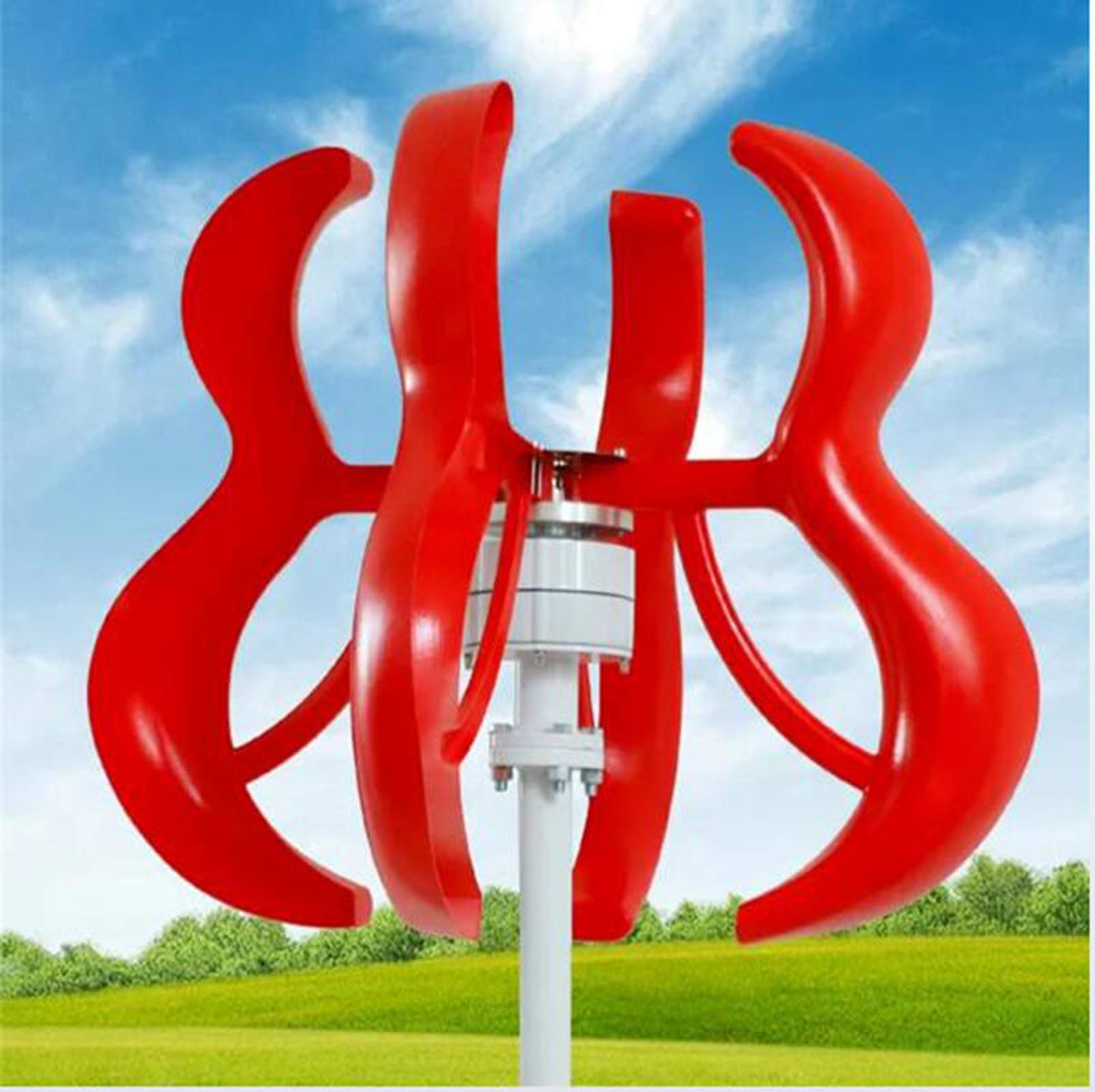 Generador de Viento Horizontal de 600 W, 12/24 V, 4 Palas, generador de turbinas eólicas, turbinas de energía de Molino de Viento, Carga con Controlador de Carga