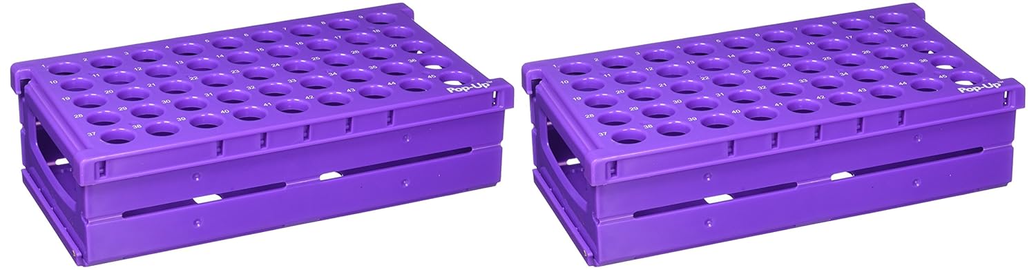 Heathrow HS24318 Pop-Up Rack, 15 mL, Purple (Pack of 2)