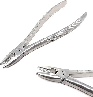 A2Z German Dental Extracting Extraction MEAD Forceps #MD1 Serrated Jaws - For Upper Incisors,Canines,Premolars & Roots - Extracting teeth from the alveolar bone.- Made of Premium Stainless Steel