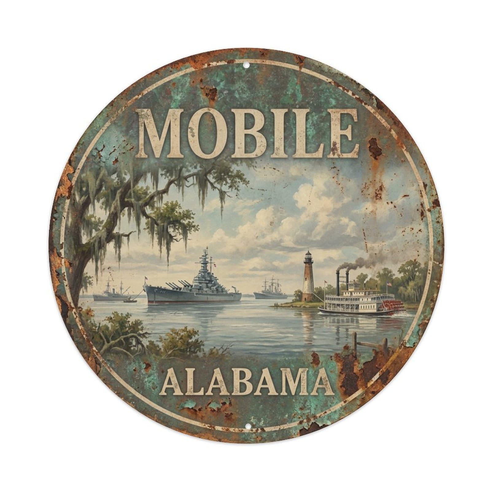 Tgrcjimh Style Metal Tin Sign Retro Travel Usa Mobile