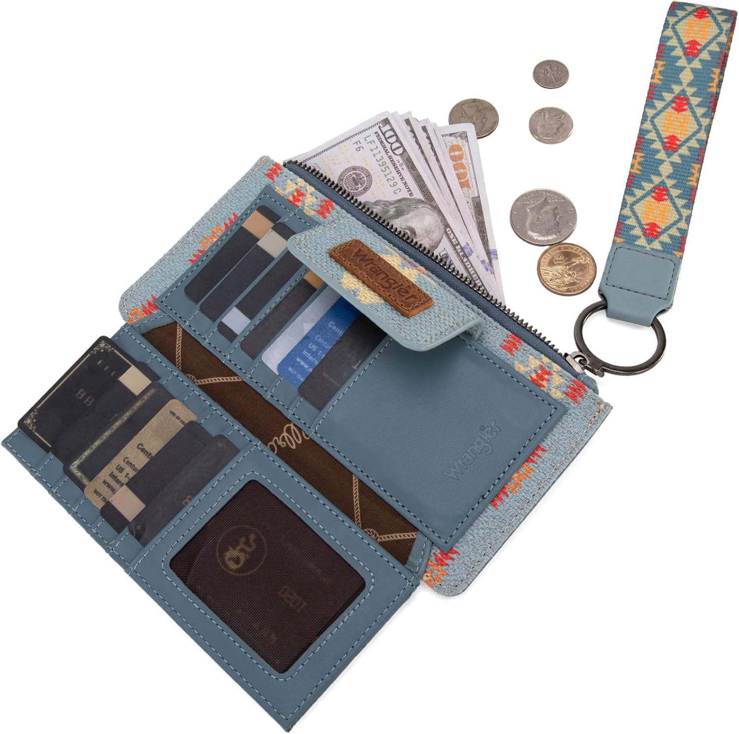 Wrangler Wristlet Wallets for Women Western Clutch Purse Rfid Wallet Womens - Image 3