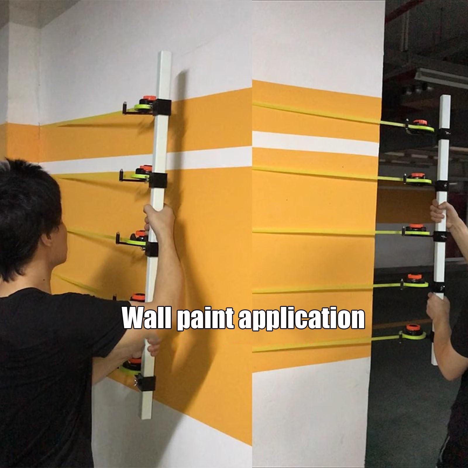 Aplicador de Cinta de Pintura de enmascarar, Aplicador Portátil de Cinta divisoria de Pintura de Pared - Kit dispensador de Cinta y película de enmascarar