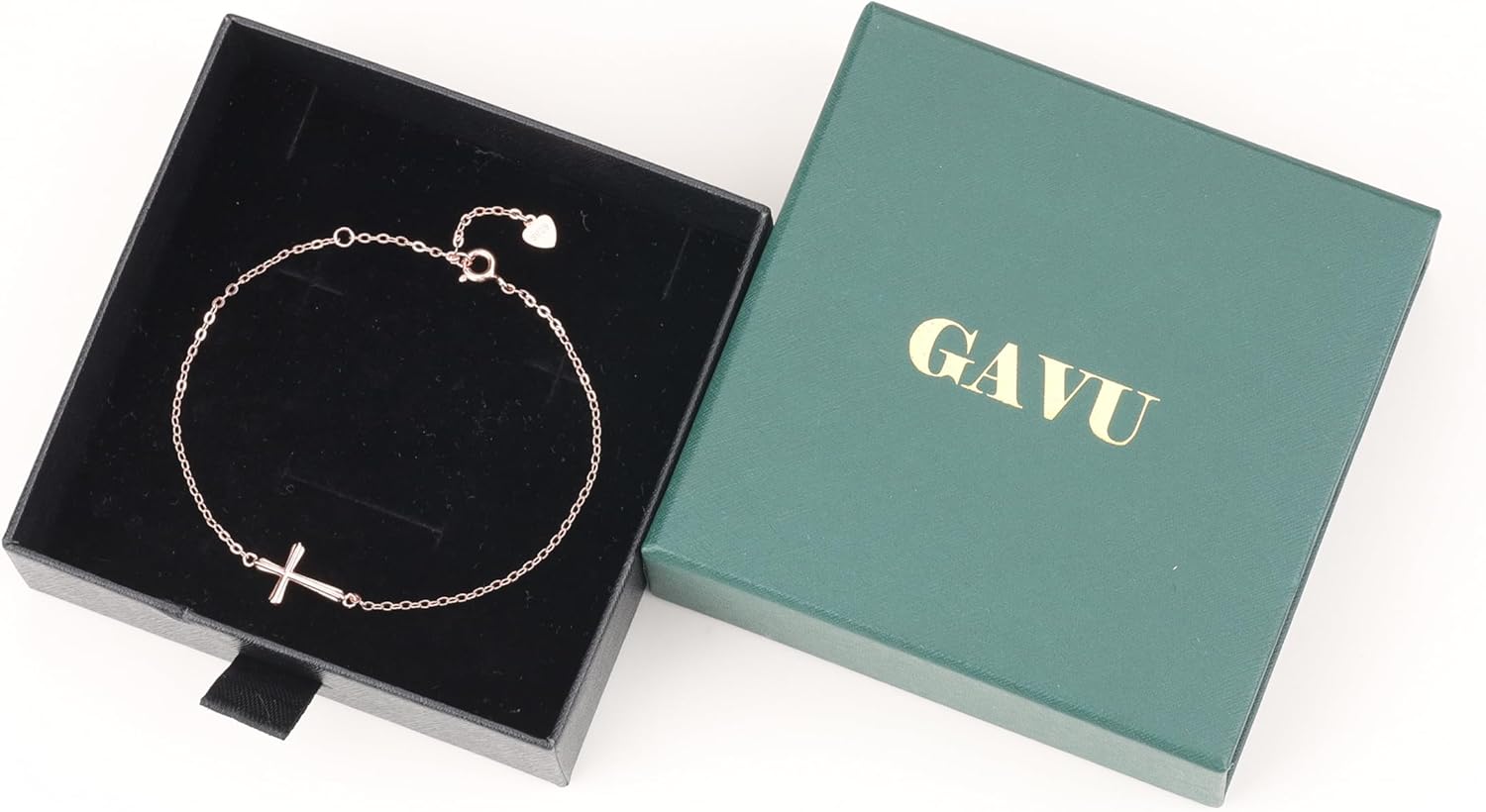 GAVU Adjustable Confirmation Bracelet, 925 Sterling Silver Small Cross Bracelet for Women - Image 7