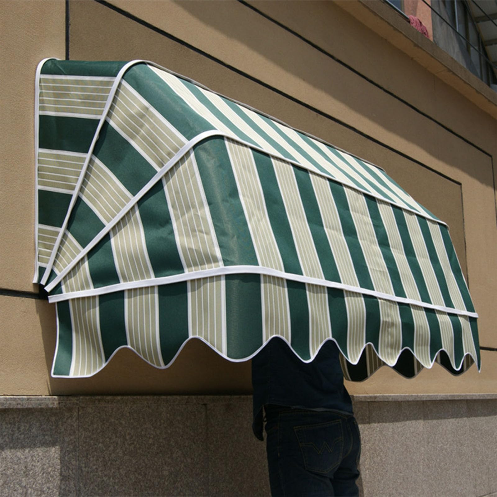 Amazon.de: Outdoor Wasserdicht Franzsisch Gebogene einziehbare Markise fr  Fenster und Tren Faltbares Design fr Regen und Schneeschutz Ideal fr ...