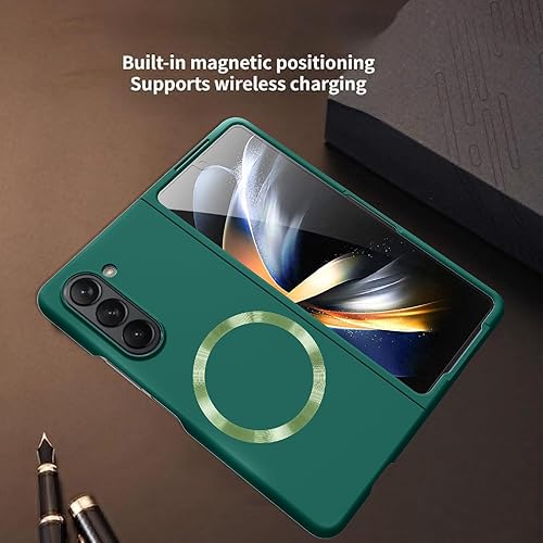 Miniatura 5 de ZIYE Funda magnética para Samsung Galaxy Z Fold 5 compatible con MagSafe Funda protectora delgada de lujo a prueba de golpes para mujeres y niñas,