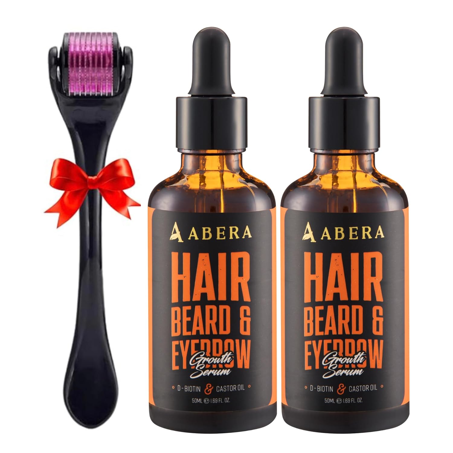 Abera Hair Growth Serum for Hair Loss, Natural Hair Regrowth Treatment for Hair & Beard with Biotin & Castor Oil, Recommended Combo (2 Serum + Gift) Abera Hair Growth Serum for Hair Loss, Natural Hair Regrowth Treatment for Hair & Beard with Biotin & Castor Oil, Recommended Combo (2 Serum + Gift)