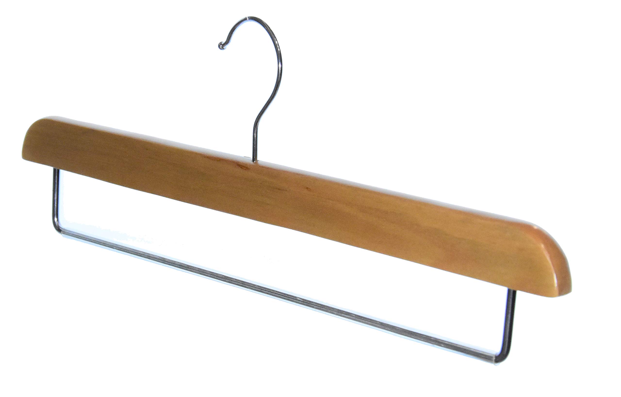 Perchas para pantalones (15 unidades, metal, antideslizantes, 35 cm), color negro, 10 Stk Holz
