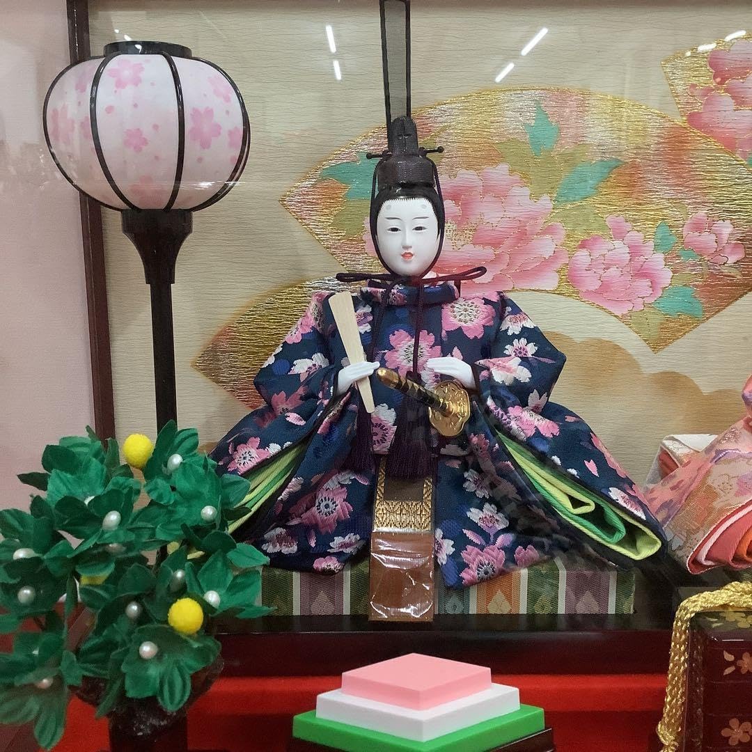 雛人形 ケース親王飾り 楓峰作 紅塗木製ケース 楓花 親王ケース飾り