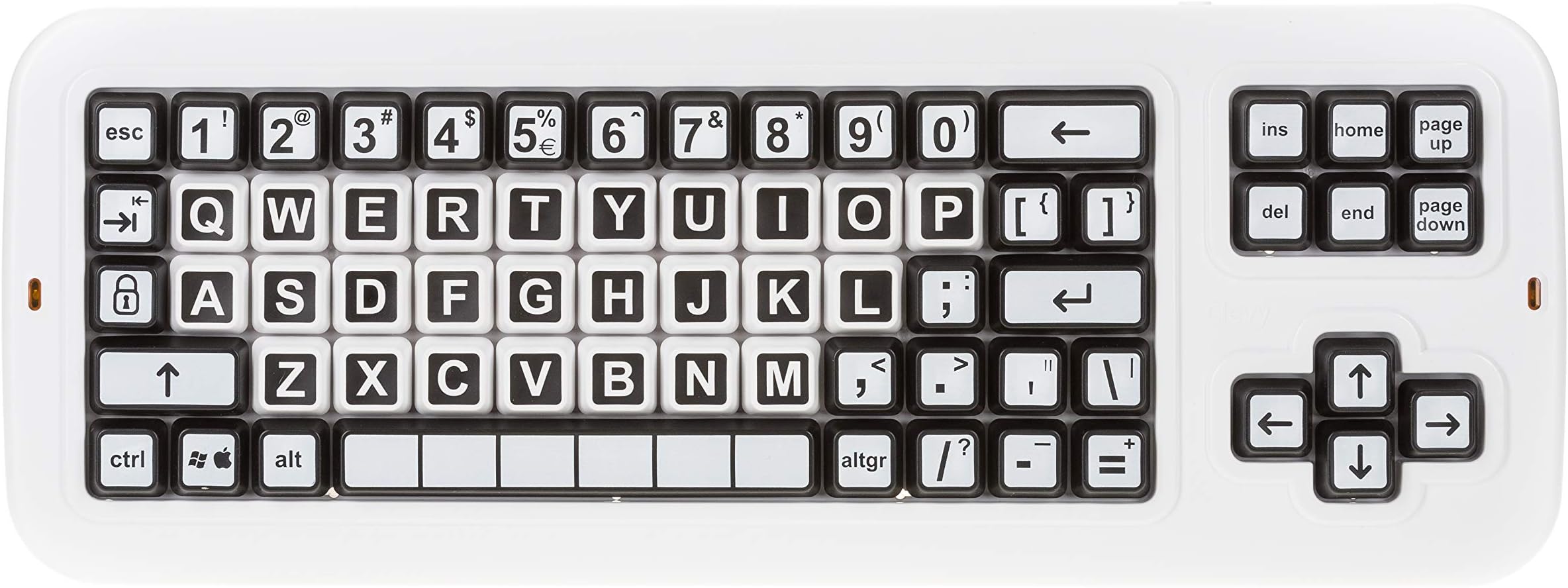 Contrast Keyboard - Large Keys and Extremely High Contrast