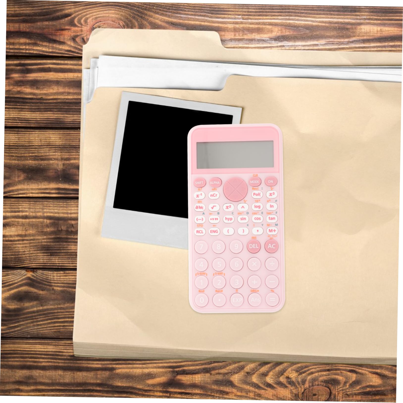 TOYANDONA Calculatrice Scientifique Calculatrice Graphique Affichage de Bureau Électronique Portable pour École Bureau Maison Rose