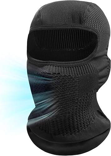 Máscara de esquí y motocicleta extra gruesa, resistente al viento, ventilación nasal y bucal, apta para casco, forro para esquíequitación