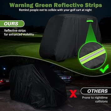 Golf Cart Cover 4 Passenger for Yamaha/E-Z-Go/Cushman/Club Car/Evolution