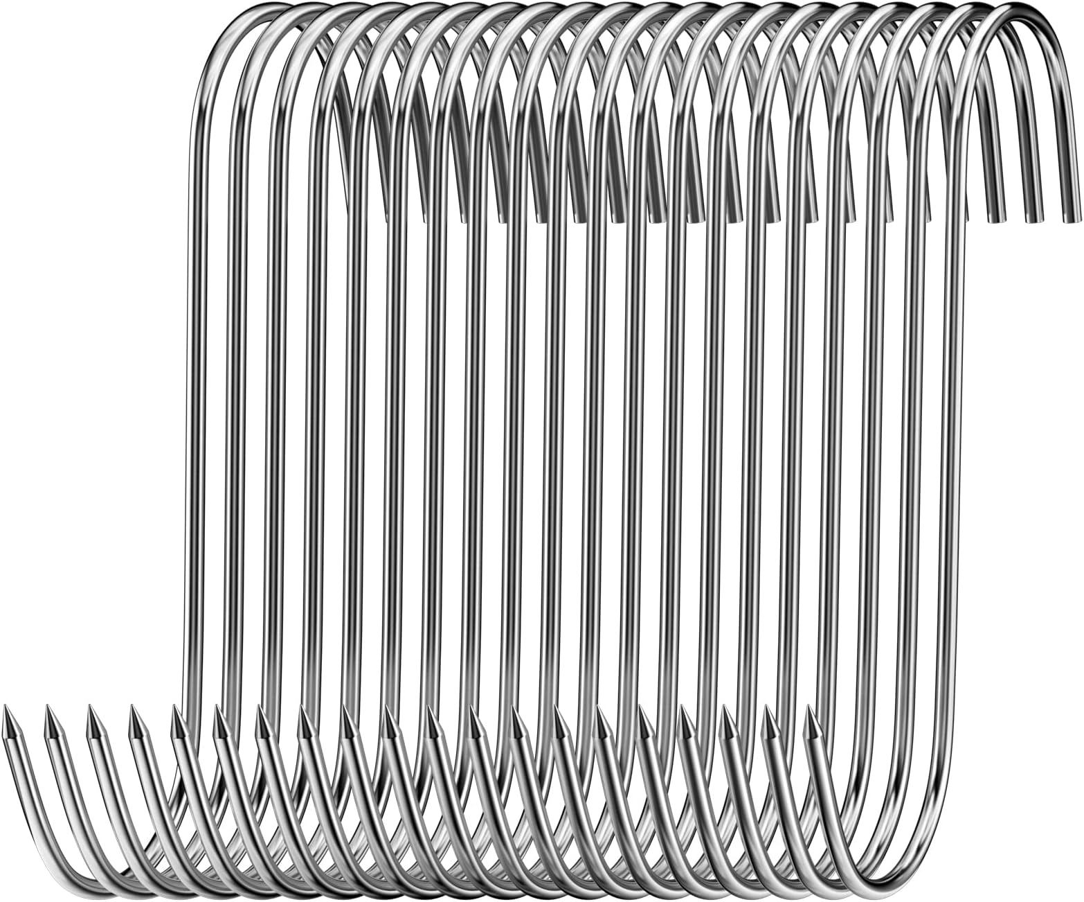 Gancio A T In Acciaio Inox Per Macellazione – Punta Affilata Con Manico Antiscivolo, Per Barbecue, Affumicatura E Cucina