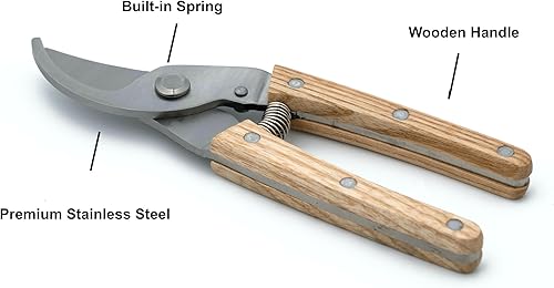 Miniatura 4 de Rooty Juego de 3 piezas de paleta de mano, tijeras de podar y alfombrilla de trasplante para mujer, kit de accesorios para amantes de las plantas de