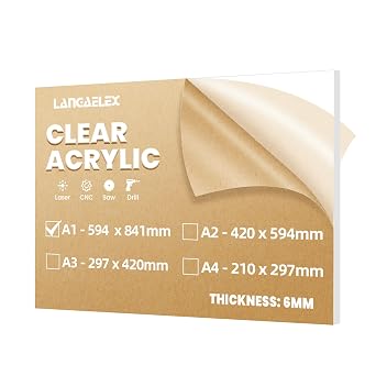 A1 6mm Clear Cast Acrylic Sheet for Glass Replacement