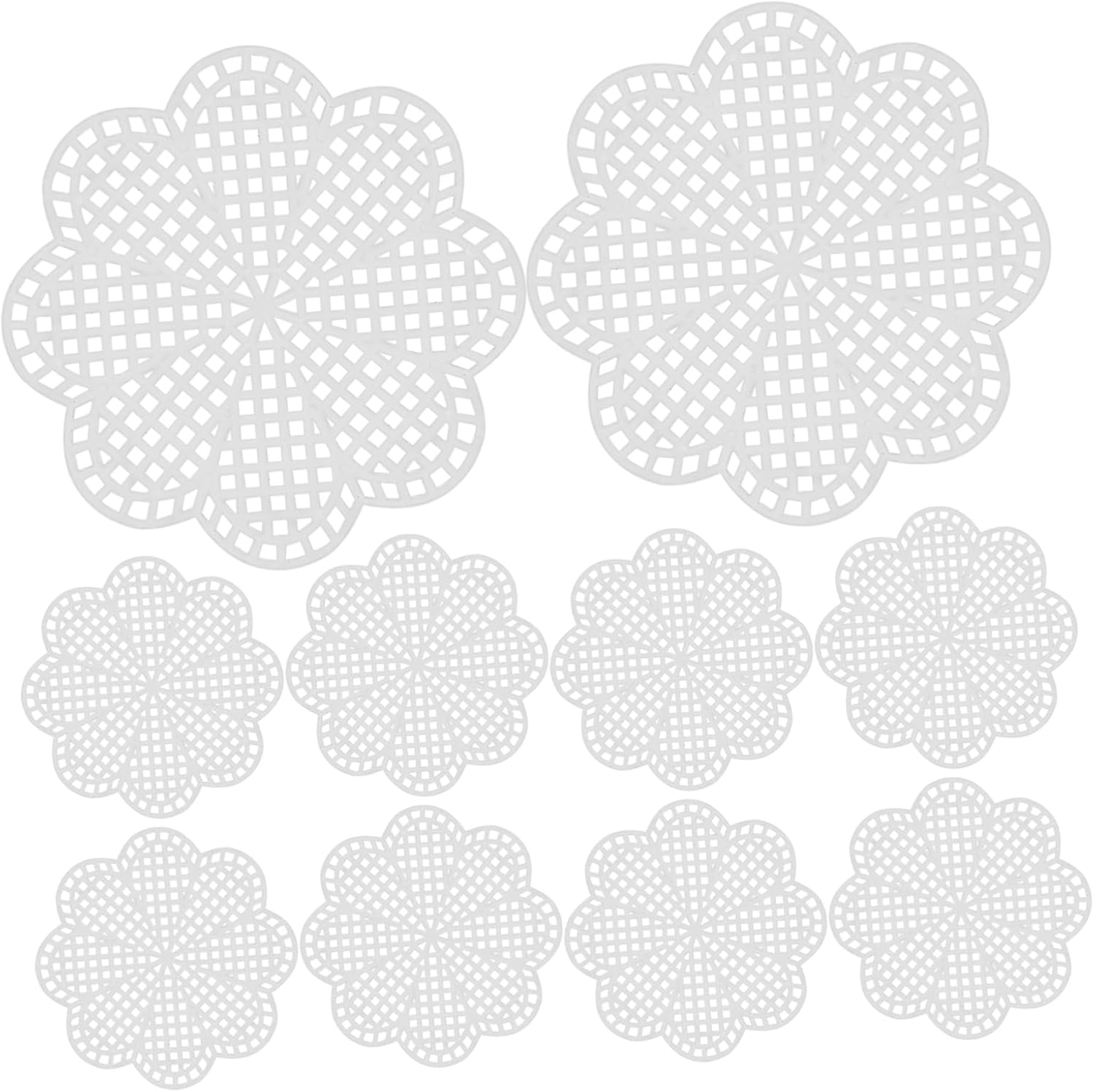 PLAFOPE 10pcs Plastic Mesh Sheets for Crochet and Knitting Needle Quilting Sheets Pattern for Crafting and DIY Projects